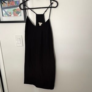 J Crew Black Slip Dress